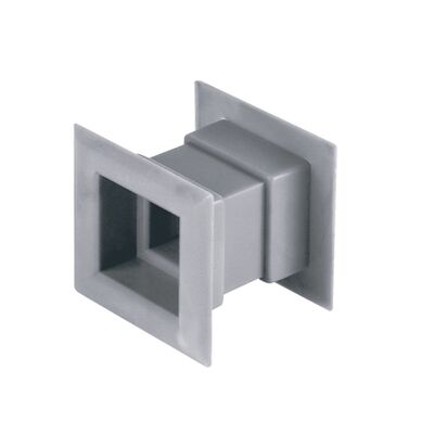 Osłona wentylacyjna drzwiowa 45x45 metalowa satyna srebrna