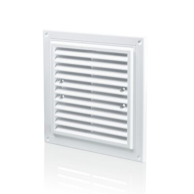 Kratka 205 x 205 mm z siatką biała