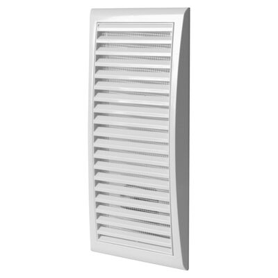 Kratka 140 x 300 mm z siatką biała