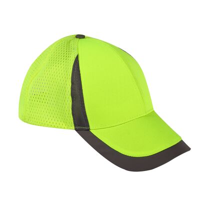 LAHTI PRO Czapka z daszkiem ostrzegawcza siatkowa żółta