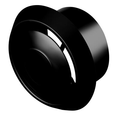 Anemostat wentylacyjny Ø125 czarny