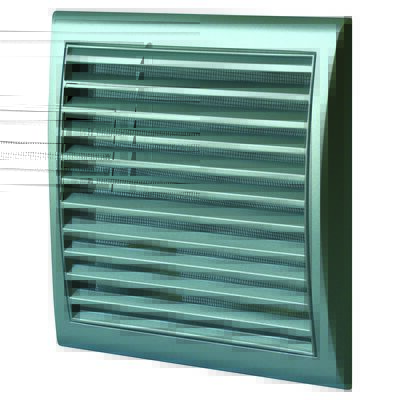 Kratka 150 x 150 mm z siatką srebrna