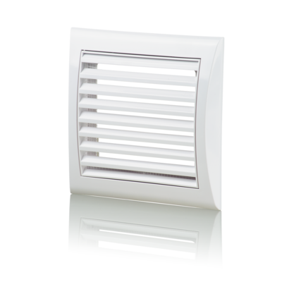 Kratka 190 x 190 mm z siatką biała