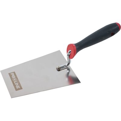 Kielnia trapezowa nierdzewna 180 x 120 x 90 mm rączka dwuskładnikowa PROLINE