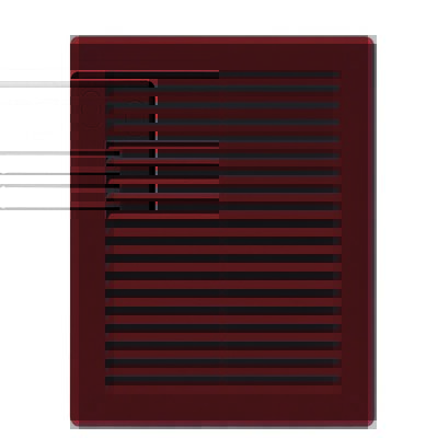 Osłona wentylacyjna 20x25 TUS brązowy