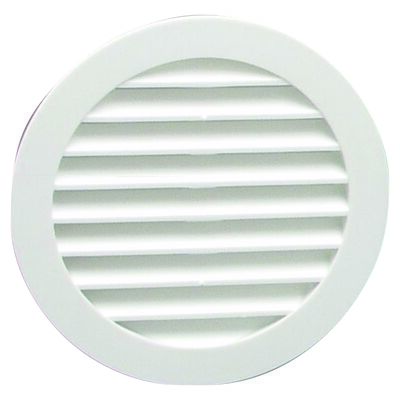 Kratka okrągła z siatką 100 mm biała