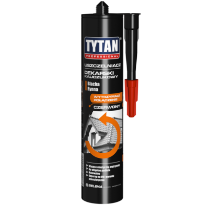 Uszczelniacz dekarski kauczukowy 280 ml czerwony TYTAN PROFESSIONAL