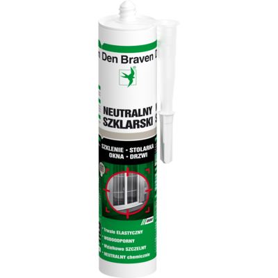 Silikon neutralny szklarski 280 ml Den Braven