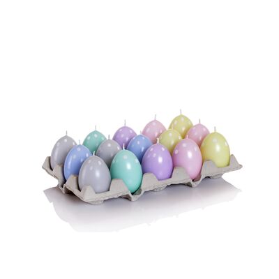 Świeca ozdobna Easter Colours jajko 4,5 x 6 cm mix
