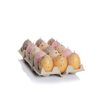 Świeca ozdobna Eggs in Spots 4,5 x 6 cm mix