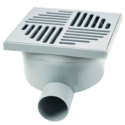 Wpust z bocznym odpływem popiel 15 x 15 x 13 cm MAXPOL