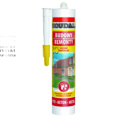 Silikon neutralny szary 280 ml Soudal