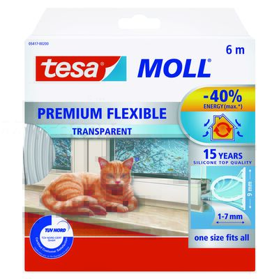 Uszczelka silikonowa Premium Flexible 6 m transparentna