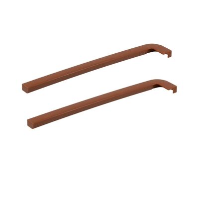 Zaślepki do parapetu zewnętrznego złoty dąb - orzech softline komplet