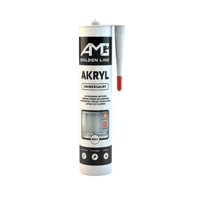 Akryl uniwersalny biały GOLDEN LINE 280 ml AMG