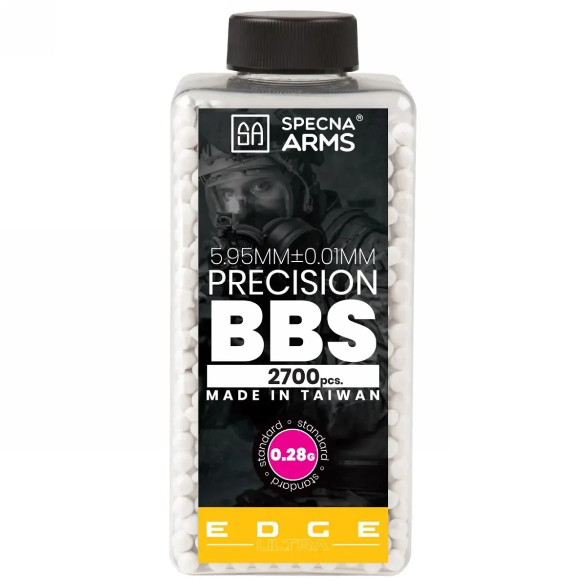 Kulki precyzyjne 0,28g Specna Arms EDGE ULTRA™ - 2700 szt - białe - butelka