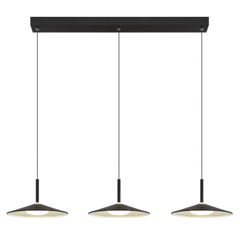 Zwisająca lampa potrójna Lampone 15635S-3 LED 24W 4000K czarny
