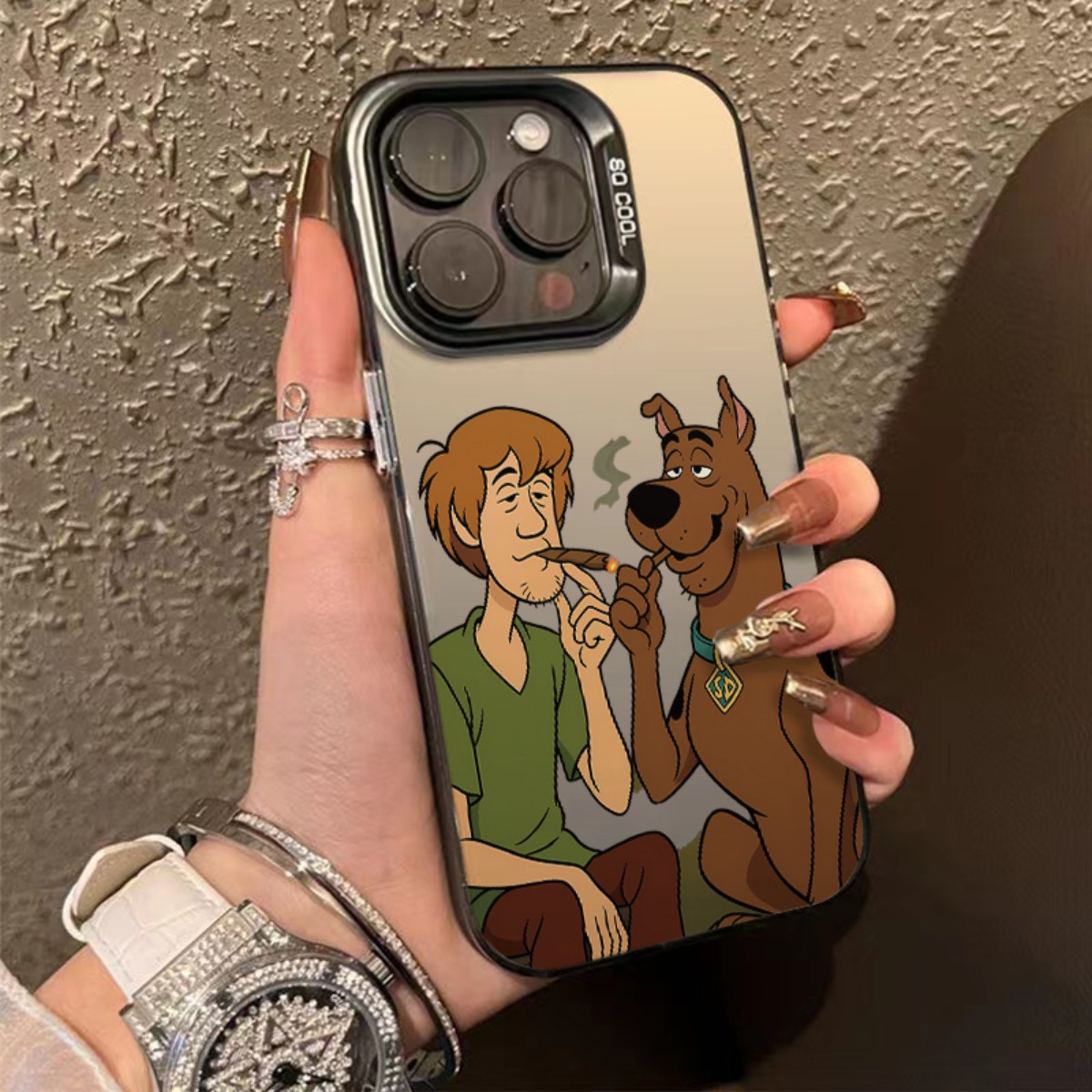 TEMU Scooby Doo And Shaggy, Postacie z Bros, Ciesz się Zabawnym Etui na Telefon, Kompatybilne z Różnymi for Apple dla for iphone, Włączając Serie 11,