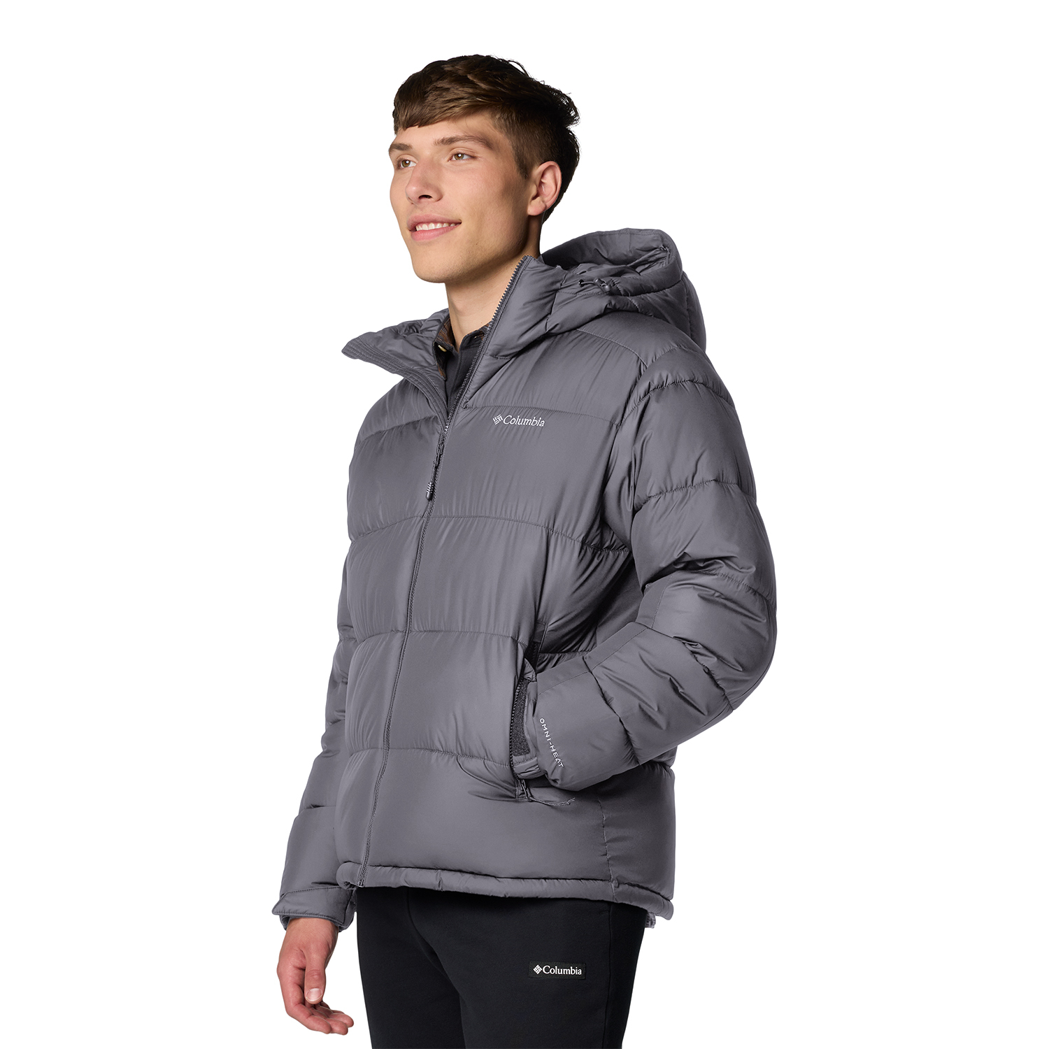 Męska kurtka ocieplana Columbia Pike Lake II Hooded city grey - S