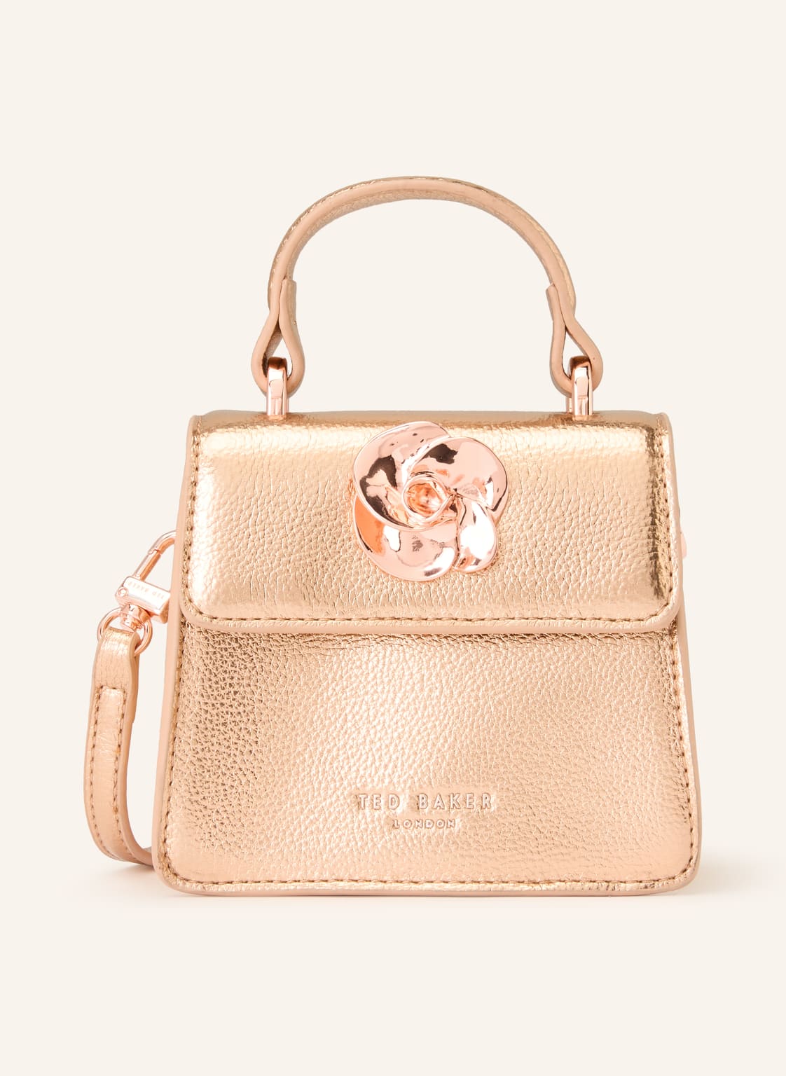 Ted Baker Mikro Torebka Rosami Mini rosegold