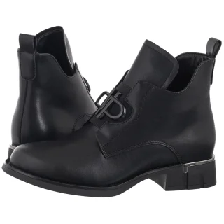 Botki Czarne DBT7191/25 BK (FO204-a) Filippo