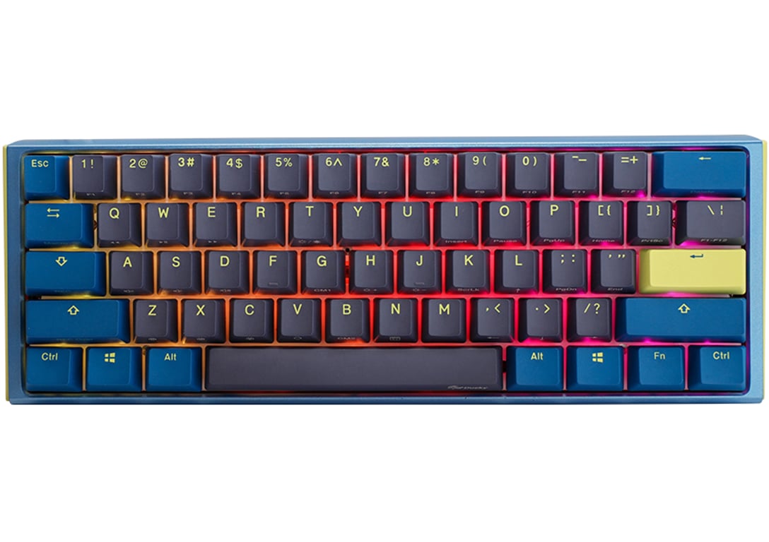 Ducky One 3 Daybreak Mini klawiatura Gaming USB Niemiecki Czarny, Niebieski, Zielony DKON2161ST-WDEPDDBBHHC1