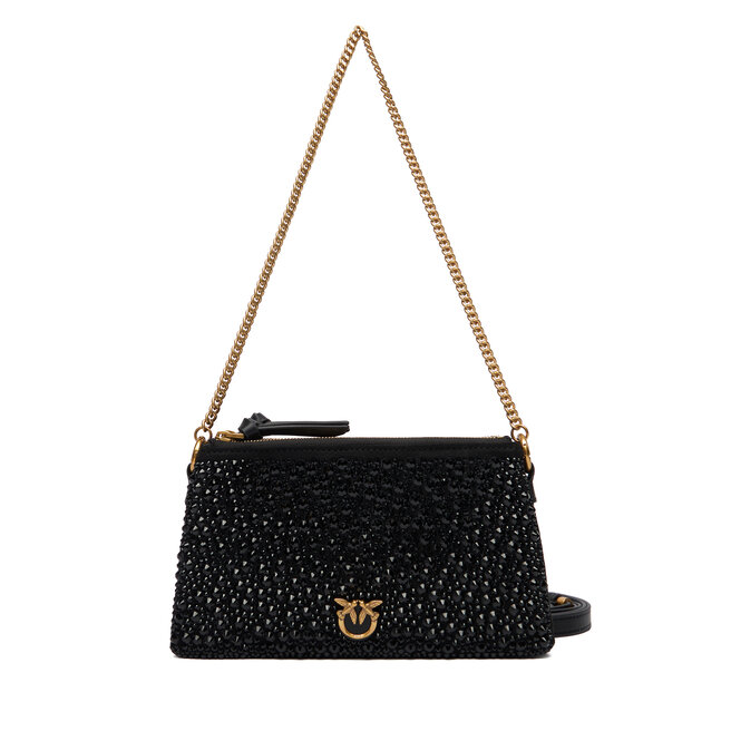 Torebka PINKO Double Mini Pelle Ai 25-26 PLTT 105359 A2WF Czarny