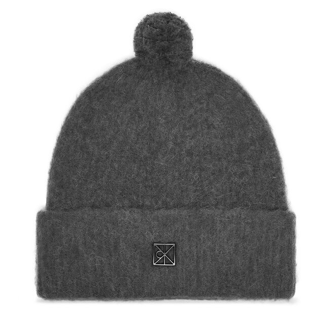 Czapka Calvin Klein Emblem Brushed LV04D8067G Szary