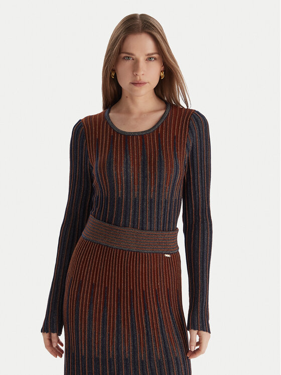 Fracomina Sweter FS25WT7007K558Q7 Niebieski Slim Fit