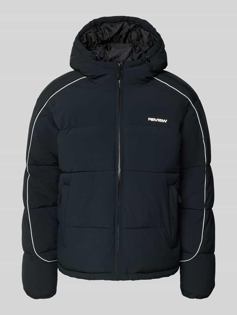 Kurtka pikowana z kapturem