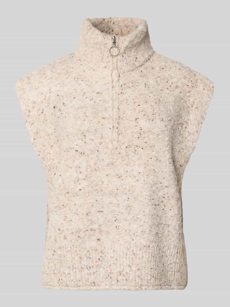 Sweter z dzianiny ze stójką model ‘Grsnemes’