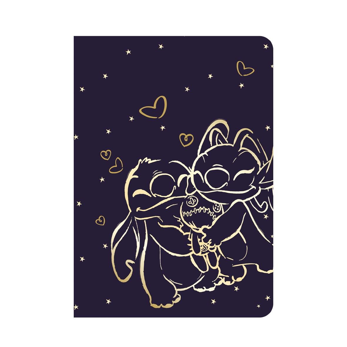 Patio Zeszyt A5 60 k. w linię Disney Gold Stitch wzór 1