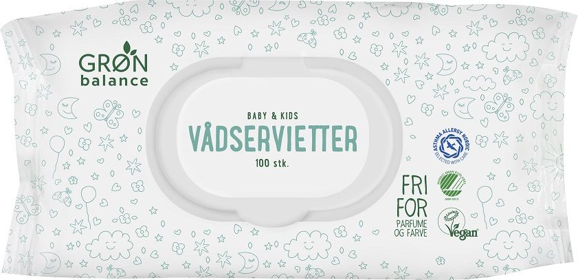 Gron Balance Chusteczki nawilżane podróżne dla dzieci eco 100 szt. - chusteczki