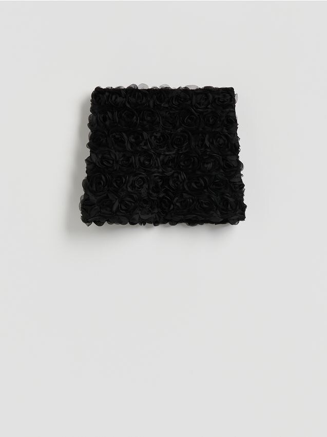 Reserved - Spódnica w kwiaty - czarny