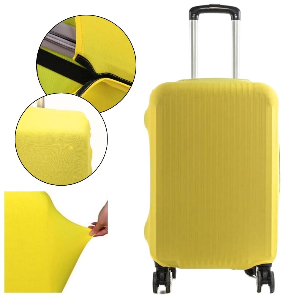 Pokrowiec na walizkę Artnico M 67x57cm żółty