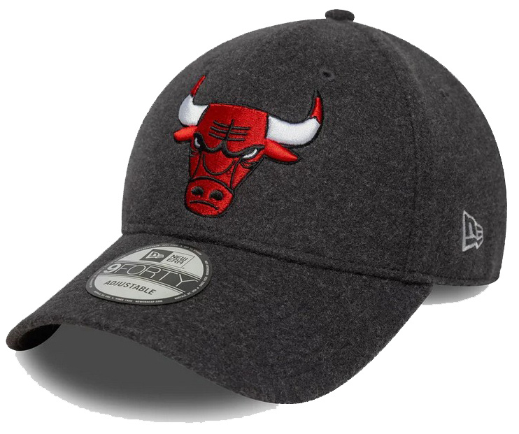Czapka z daszkiem NEW ERA Chicago Bulls Melton Wool 9FORTY szara