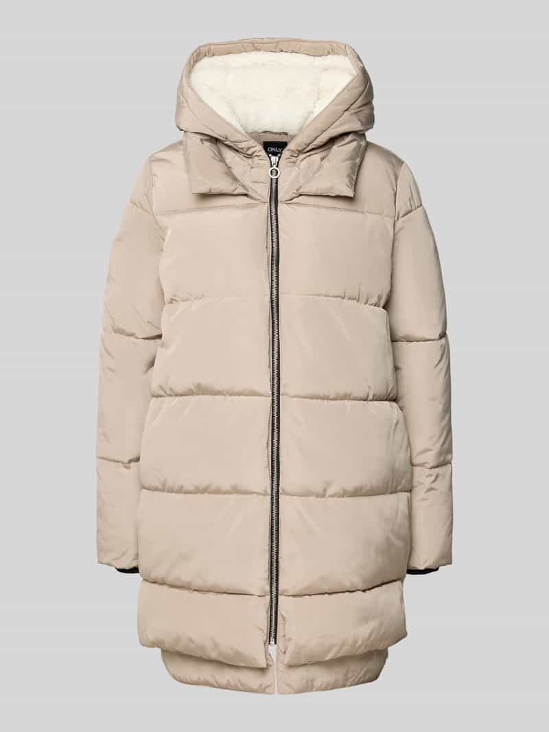 Płaszcz pikowany o kroju regular fit z kapturem model ‘KELLY’