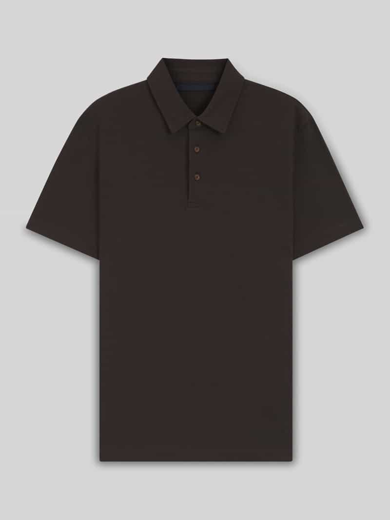 Koszulka polo o kroju regular fit z mieszanki bawełny i jedwabiu model ‘PARRIS’ – BECKHAM x BOSS
