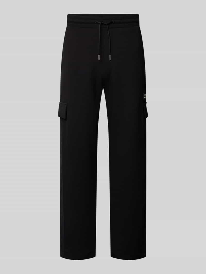 Spodnie dresowe o kroju regular fit z mieszanki bawełny model ‘DANOVOPAN’