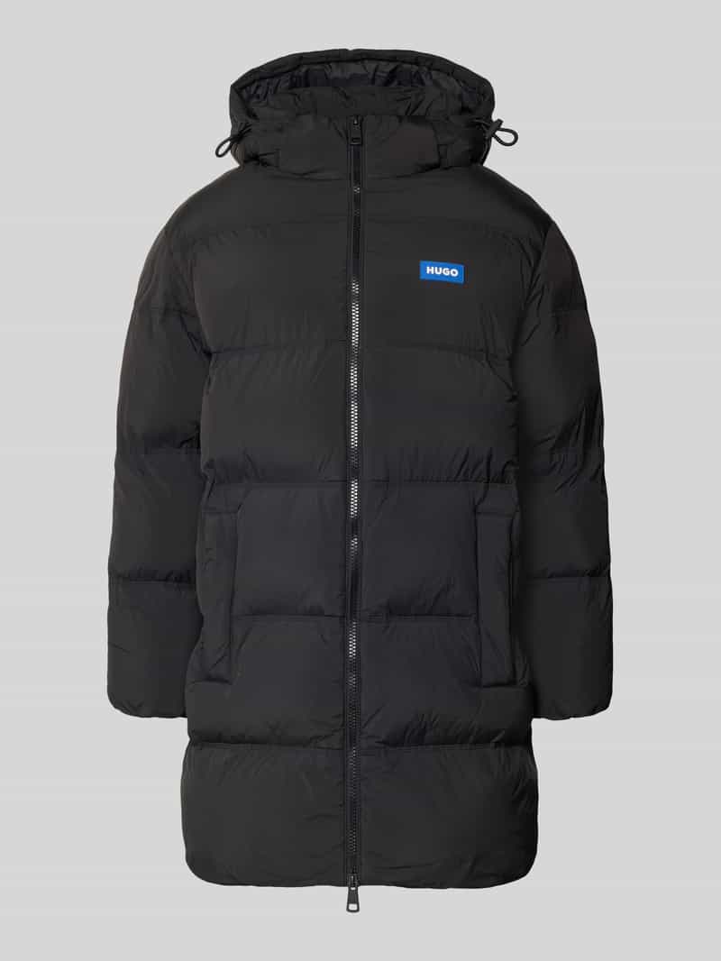 Płaszcz pikowany o kroju relaxed fit z naszywką z logo model ‘BODI’