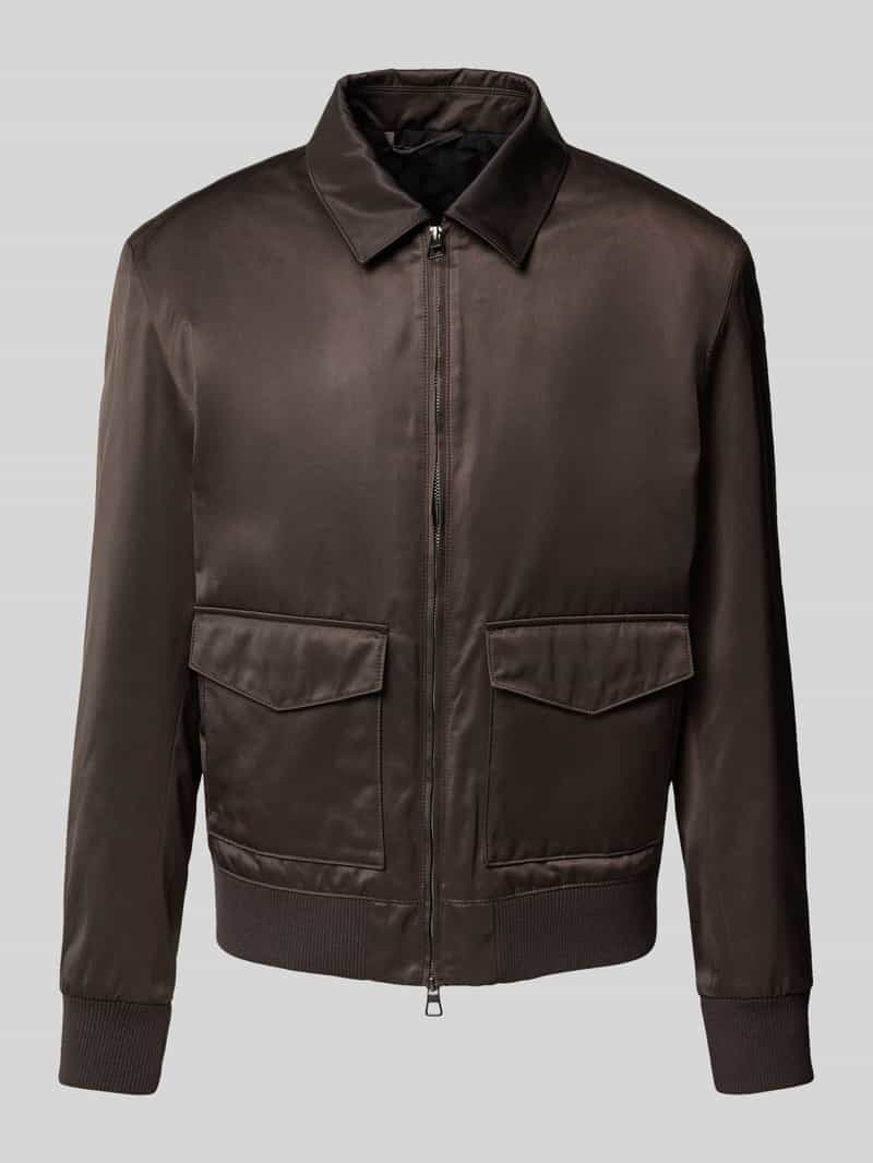 Bomberka o kroju regular fit z dodatkiem bawełny – BECKHAM x BOSS