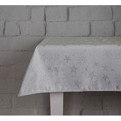 Obrus Shiny stars 110 x 160 cm srebrny