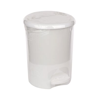 Kosz z pedałem Omega 16 l biały