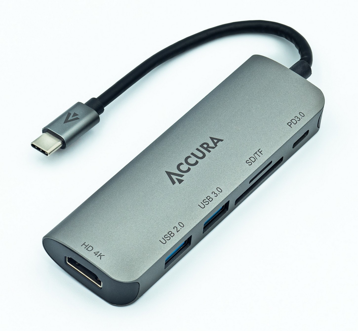 Accura USB-C 5w1 1x USB-C PD 60W 1x USB 3.0 1x HDMI| 1x SD/SDXC/SDHC 1x Micro SD/SDXC/SDHC ACC4161