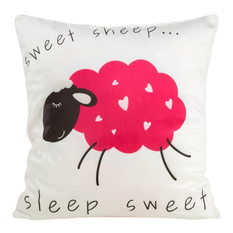 Poszewka KIDS6 45x45 cm biała welwet