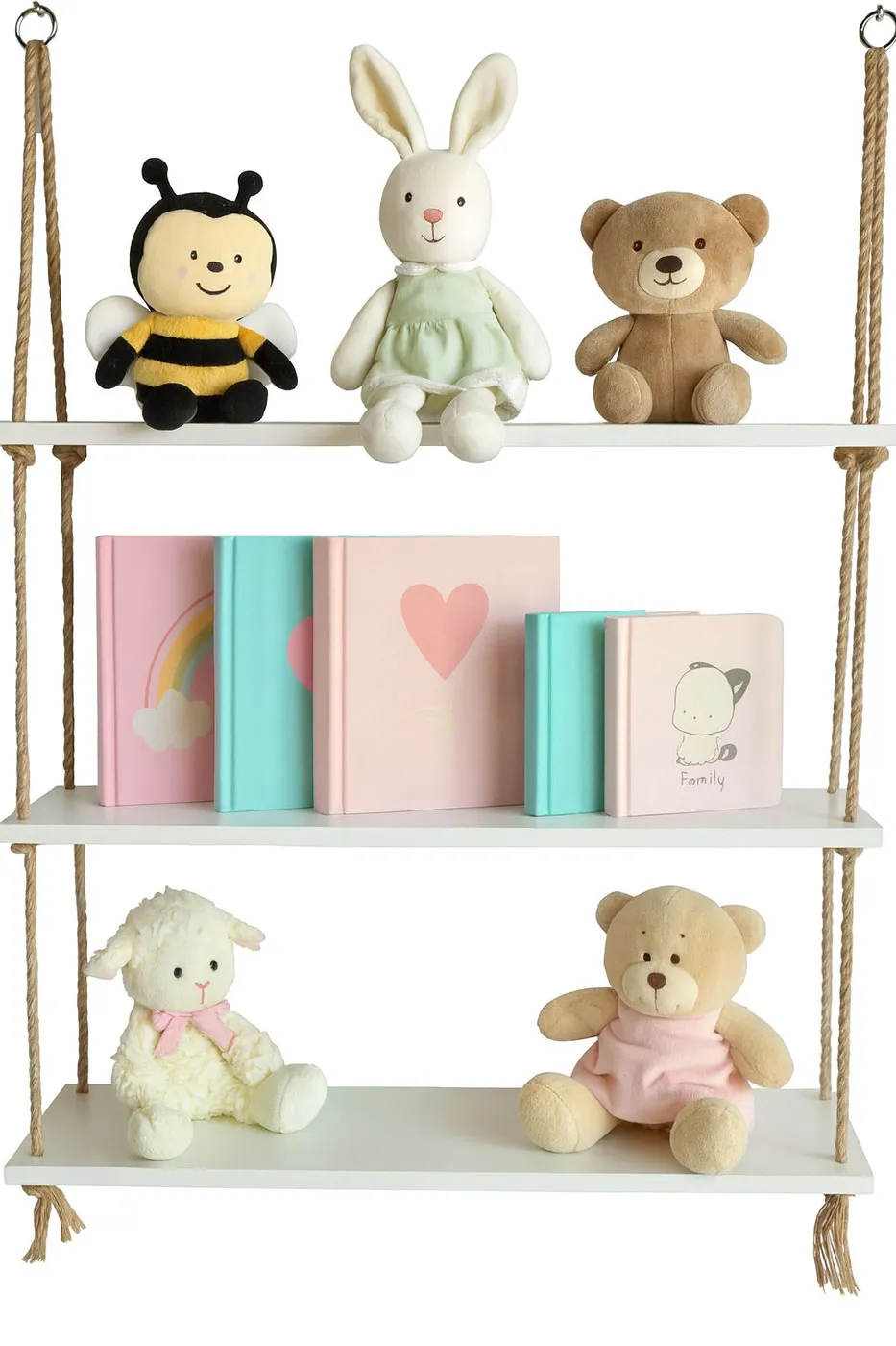 Biała dziecięca półka ścienna B1-C46