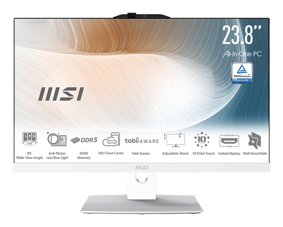 MSI Modern AM242TP 1M-1207DE komputer wielofunkcyjny All-in-One Intel Core 5 120U 60,5 cm (23.8