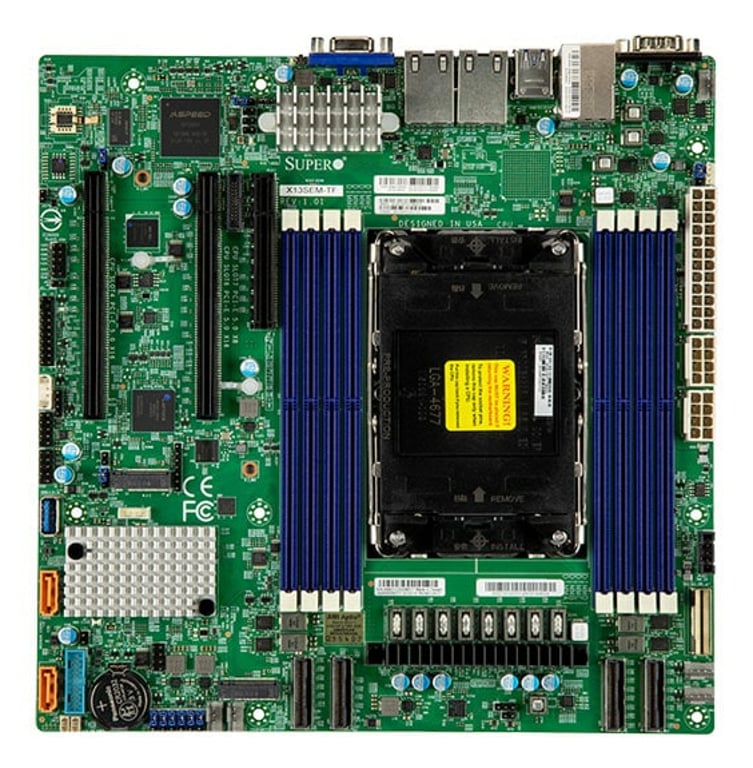Supermicro MBD-X13SEM-TF Intel C741 LGA 4677 (Socket E) micro ATX