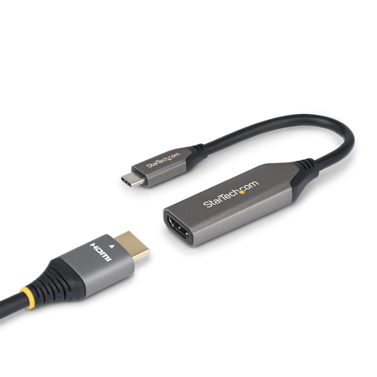 StarTech 112B-USBC-HDMI21 adapter kablowy 0,2 m USB Type-C HDMI Typu A (Standard) Szary