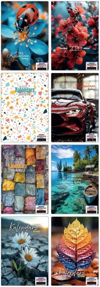 Avanti Kalendarz 2026 biurkowy A5 Mix - kalendarz